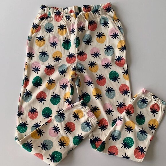 Hanna Andersson Girl Strawberry Cotton French Terry Sweat Pants 10 Years 12 Year - Picture 1 of 7